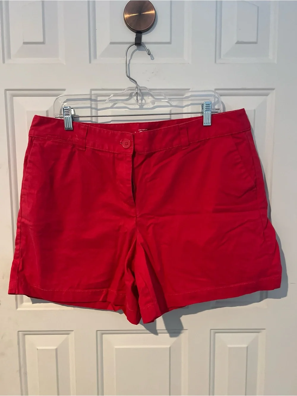 LOFT Pink Cotton Bermuda Shorts